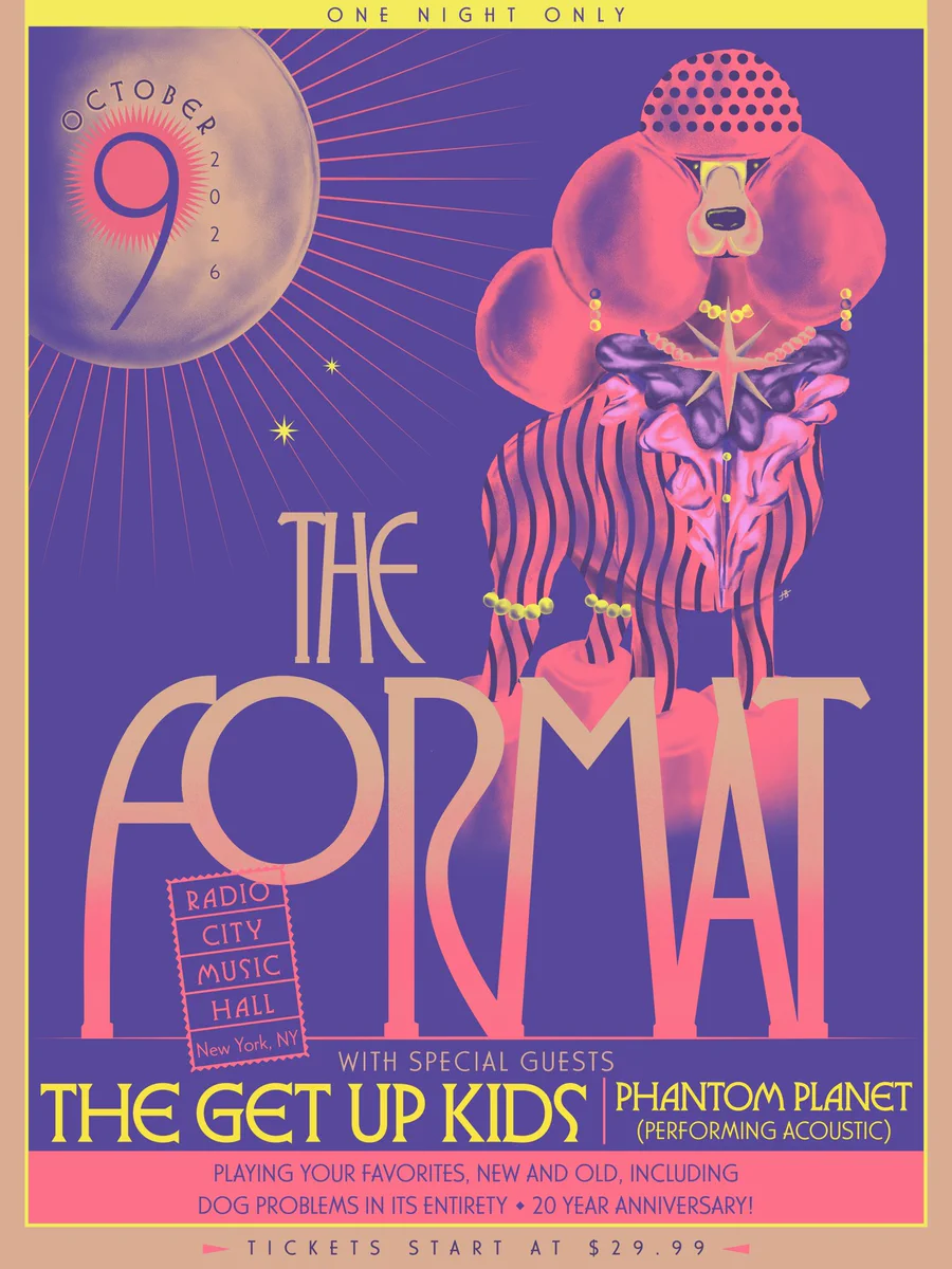 The Format live tour poster 2026